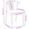 vidaXL Dining Chair 2 pcs Light Brown and Light Solid Rubberwood