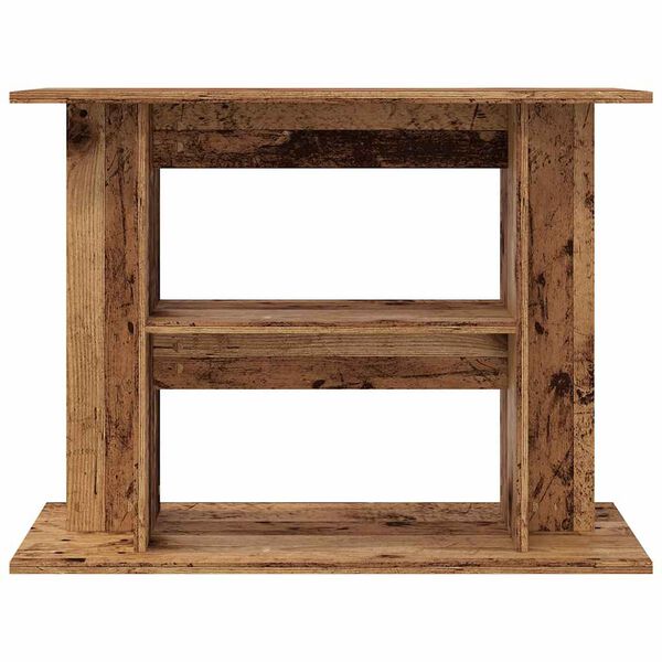 vidaXL Aquarium Stand Old Wood 80x35x60 cm Engineered Wood