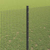 vidaXL Fence with Post Grey 1.5 x 25 m Steel