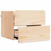 vidaXL Bedside Table 2 pcs Natural 39 x 34 x 33 cm Solid pinewood