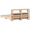 vidaXL Bed Frame without Mattress 140x200 cm Solid Wood Pine
