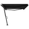 vidaXL Freestanding Manual Retractable Awning 500x300 cm Anthracite