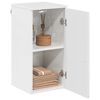 vidaXL Bathroom Cabinet with Door High Gloss White 30 x 31.5 x 61 cm