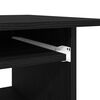 vidaXL Desk Black Oak 80x45x74 cm Engineered Wood
