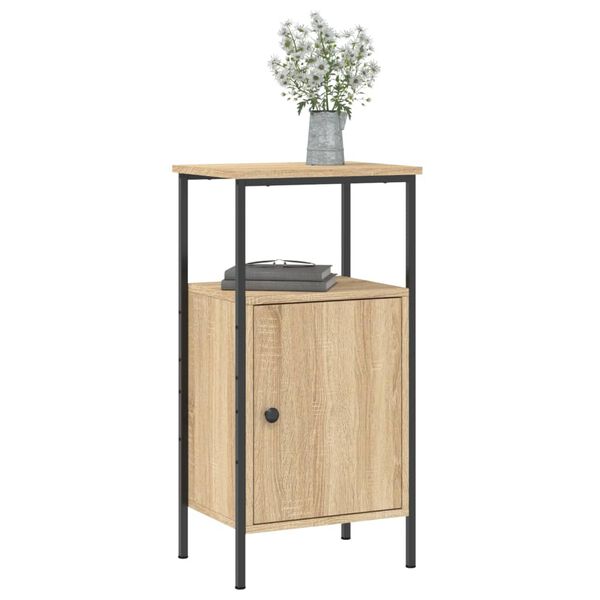 vidaXL Bedside Cabinets 2 pcs Sonoma Oak 41x31x80 cm Engineered Wood