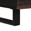 vidaXL Coffee Table Brown and Black 80 x 54 x 40 cm Solid Acacia wood