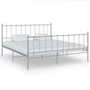 vidaXL Bed Frame without Mattress Grey Metal 200x200 cm