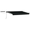 vidaXL Electric Retractable Awning Black 3 x 2.5 m