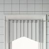 vidaXL Curtain Rails 2 pcs White and Silver 90-130 cm Aluminium