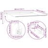 vidaXL Automatic Retractable Awning with LED Brown 300x250 cm