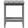 vidaXL Adirondack Side Table Light grey 38 x 38 x 46 cm HDPE