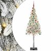 vidaXL Christmas Tree with 300 LEDs White 210 cm PE and Steel