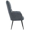 vidaXL Relaxing Chair Dark Grey 70 x 61 x 96.5 cm Velvet