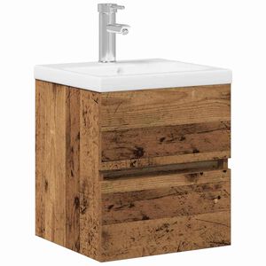 vidaXL Bathroom Sink Cabinet Black Oak 41 x 39 x 62 cm Engineered Wood