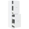 vidaXL Apothecary Cabinet&nbsp;White 40x41x144.5 cm Engineered Wood