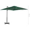 vidaXL Garden Parasol with Portable Base Green