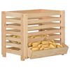 vidaXL Potato Box 60x40x50 cm Solid Pinewood