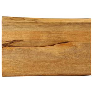 vidaXL Table Top 50x40x2.5 cm Live Edge Solid Wood Mango