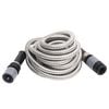 vidaXL Garden Hose with Spray Nozzle Silver 0.6" 15 m Stainless Steel