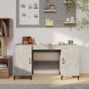 vidaXL Desk Concrete Grey 140x50x75 cm Engineered Wood