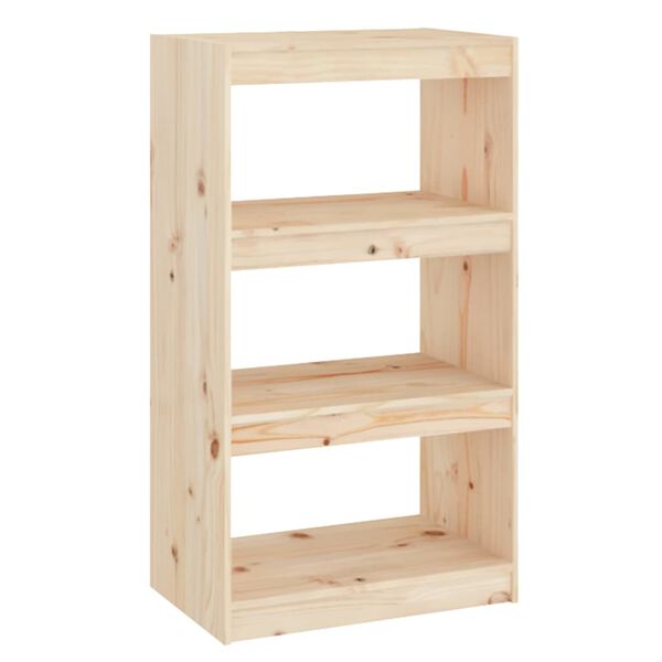 vidaXL Book Cabinet/Room Divider 60x30x103.5 cm Solid Wood Pine