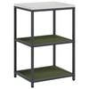 vidaXL Kitchen Storage Set 3 pcs Olive Green Cold-rolled Steel