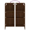 vidaXL TV Wall Cabinet Brown Oak 40.5x30x102 cm Engineered Wood
