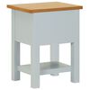 vidaXL Nightstand 36x30x47 cm Solid Oak Wood
