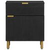 vidaXL Bedside Cabinet Black 50x33x60 cm Engineered Wood