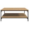 vidaXL Coffee Table Artisan oak 100 x 100 x 40 cm Engineered Wood