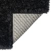 vidaXL High Pile Shaggy Rug Black 100x200 cm 50 mm