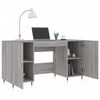vidaXL Desk Grey Sonoma 140x50x75 cm Engineered Wood