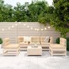 vidaXL 6 Piece Garden Sofa Set Solid Wood Pine