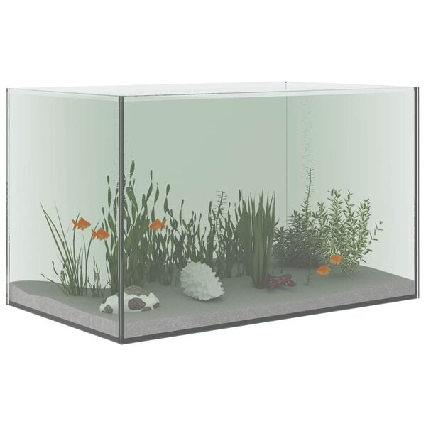 vidaXL Aquarium with Storage Transparent 50 x 30 x 30 cm Glass