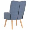 vidaXL Armchair Blue 63 x 67 x 94 cm Sherpa Fabric