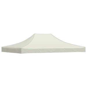 vidaXL Party Tent Roof 4x3 m Cream 270 g/m&sup2;
