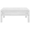 vidaXL Garden Footstool White Solid Pinewood