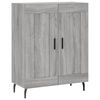 vidaXL Highboard Grey Sonoma 69.5x34x180 cm Engineered Wood