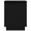 vidaXL Bedside Cabinet with LED Lights Black 38x34x50 cm