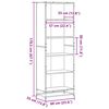 vidaXL Bookcase Grey Sonoma 60x35x170.5 cm Engineered Wood