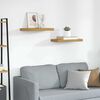 vidaXL Wall Shelf 2 pcs Beige 50 x 23 x 4 cm Engineered Wood