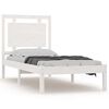 vidaXL Bed Frame without Mattress White 90x200 cm Solid Wood