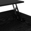 vidaXL Coffee Table Black Oak 100 x 50 x 50 cm Engineered Wood
