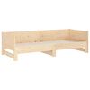 vidaXL Pull-out Day Bed without Mattress Solid Wood Pine 2x(90x190) cm