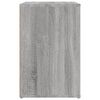 vidaXL Shoe Cabinet Grey Sonoma 130x35x54 cm Engineered Wood