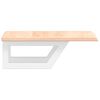 vidaXL Basin Shelf Wall Mounted Steel and Solid Wood Oak