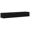 vidaXL Wall-mounted Cabinet Wall-Mounted 2 pcs Black Oak