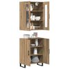 vidaXL Highboard 2 pcs Artisan oak Engineered wood