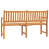 vidaXL 3-Seater Garden Bench with Table 150 cm Solid Teak Wood