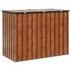 vidaXL Garden Storage Box Brown 151.5 x 82 x 110.5 cm Steel